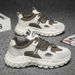 Spring New Breathable Little White Men's Korean Edition Trendy Versatile Thick Sole Sports And Leisure Running Dad Shoes_vogvips.com