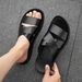 New Men's Fashionable Made Of Genuine Leather Material, Rubber Soft Sole, Summer Anti Slip And Wear-resistant Sandals_vogvips.com