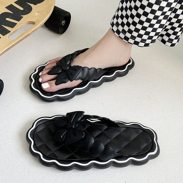 Flip Flop Fairy Style Flip Flops Beach Sandals Soft Sole Stepping Shit Feeling Summer Outerwear Women's Flat Sandals_vogvips.com