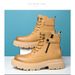 Casual Thick Soled Men's Boots Trendy Retro British Style High Quality Work And Office 38-46 Hot Selling High Top Leather Shoes_vogvips.com