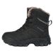 Casual Sports Men's Outdoor Warm Cotton Shoes Fashion Snow Boots Outdoor Hiking Shoes Black Velvet_vogvips.com