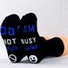 Cotton mid-tube socks soles point glue two-color letter non-slip casual sports socks game socks_vogvips.com