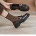 Korean Thick Soled Lazy Loafers For Women New Spring And Autumn British Style Small Ladies Soft Leather Casual_vogvips.com
