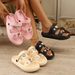 Summer Slippers Diamond Bear Floral Heart Decor Sandals Vacation Beach Parties Home Versatile Multi-Color Women Slides_vogvips.com