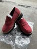 Women's Shoes Spring And Autumn Loafers Large Size Casual Frosted British Style Women's Shoes Shoes Thick Heels And Thick Soles Retro_vogvips.com