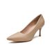 MTX 555-8 Nude High Heels Women Thin Heel 2025 Spring Summer French Style Soft Leather Pointed Toe Elegant Professional Work_vogvips.com