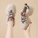 Wholesale Sports Women's Dad Shoes 2025 New Spring Autumn Genuine Leather Versatile Thick Sole Flat Soft Sole Casual Women's Shoes_vogvips.com