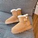 3352 Wool Style Snow Boots Women, Sheepskin Integrated, Thick Sole, Height Increasing, Warm Short Boots, Fleece-Lined_vogvips.com