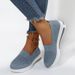 New Plus Size Round Toe Hollow Flat Heel Women's Lazy Shoes_vogvips.com