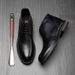 European Warm Series Straight Shoes British Handmade Genuine Casual Martin Men's Business Formal Leather Boots_vogvips.com