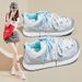 Forrest Gump Women's Shoes Lightweight Platform Sports Casual Retro Dad Shoes Breathable Round Head_vogvips.com