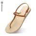 2026 Summer New Bohemian Style Versatile Flip-Flops Flat Women's Roman Sandals Comfortable_vogvips.com