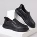 Casual For Men, Round Toe, Autumn Daily Genuine Leather Men's S, Slip-On Non-Slip Loafers, First Layer Cowhide Dad_vogvips.com