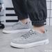 Men's New Fashionable Canvas Sneakers Sports And Leisure Vulcanized Shoes Flat Bottomed Commuting Style Shoes Zapatos Hombre_vogvips.com