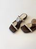 Women's Sheepskin Square Toe Open Toe Sandals Retro Bohemian Style Flat Slippers New Style_vogvips.com