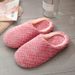 Unisex Fluffy Home Slippers Soft Lightweight Anti Slip Comfortable Indoor Slides For Autumn Winter_vogvips.com