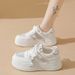Breathable Mesh Thin Women's Shoes 2026 Summer New Versatile Comfortable Non-Tiring Thick-Soled Casual Sports White_vogvips.com