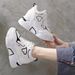 Women's Shoes Invisible Height Enhancing Dad Shoes All Match Platform Thick Soled Student Leisure Sports Smart Single Shoes_vogvips.com
