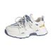 Sports Dad Women's Summer New Thick Soled Mesh Breathable Korean Version Color Blocked Height Casual Running Shoes_vogvips.com