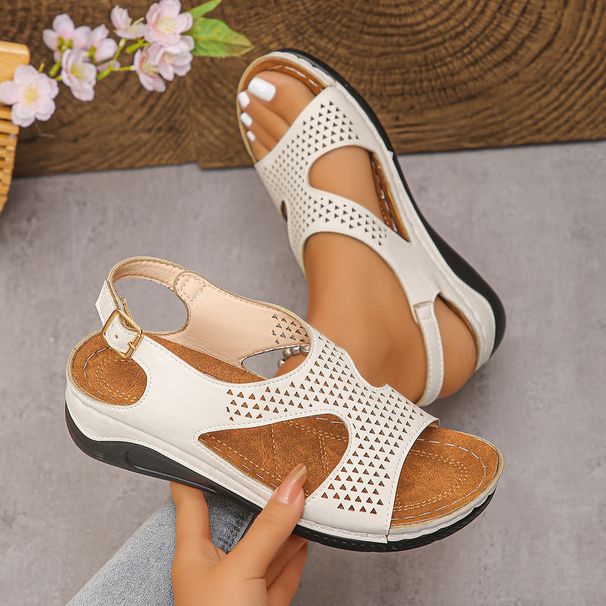 Designer Women's Wedges New Woman Breathable Fashion Comfort Handiness Summer Casual Female Sandals_vogvips.com