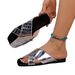 Plus-size Closed-toe Half-slippers For Women, New Summer Foreign Trade Women's Slippers, European And American Women's , Fashionable For Outdoor Wear_vogvips.com