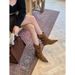Thick-Soled Pointed Toe Slim Mid-Calf Riding For Women Autumn New Fashion Versatile Pair With Dresses Western_vogvips.com
