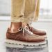 ShoeVault Men's Training Thick British Style Student School Campus Leather Derby Oxford White Sole Lace-up Trendy Shoes_vogvips.com
