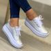 Single Size Single Shoe Women's New Round Toe Thick Soled Casual Adhesive Shoes_vogvips.com