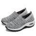 Women's Comfortable Walking Shoes - Breathable Mesh Slip-On Sneakers With Thick Cushioned Sole For Middle-Aged Women_vogvips.com