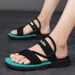 New Two-Way Wear Men's Beach Trendy Flip-Flops Sandals Summer Outdoor Fashion Toe-Post Slippers_vogvips.com