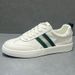 Summer Sneakers Thin Breathable White 2025 New Genuine Leather Hollow Casual Men's Trendy Shoes_vogvips.com