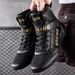 Boxing Shoes Unisex Shoes High Top Non Slip And Anti Fall Boxing Shoes For Men And Women Professional Training And Wear Resistant Wrestling Shoes_vogvips.com