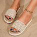 Women's European Size Summer Bohemian Vacation Beach Style Breathable Non-Slip Slip-On Linen Flat_vogvips.com