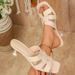 Size 36-43 White Cross-strap High-heeled Sandals 2026 Summer New Fashion Versatile Slip-on Mules_vogvips.com