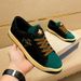 Fuguqi 2023 New Little Bee Men's Board Korean Edition Trendy Genuine Leather Matte Casual Shoes_vogvips.com