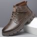 European Warm Series Winter Trendy Versatile Fleece-Lined Warm Men's Casual Shoes Outdoor Hiking Work Martin Cotton Boots Men_vogvips.com