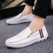 Men’s Shoes Men's New Style Toe Shoes Lightweight Breathable Men's Casual All Match Small Leather Shoes Driving Slip On Lazy Shoes Men_vogvips.com