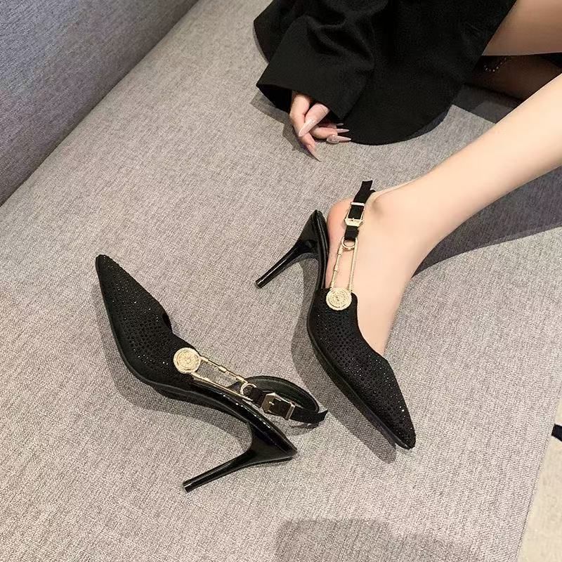 2026 Spring And Autumn Popular Design French Style Non-Slip High Heels Top Quality Women, Comfortable For Long Standing, Thin Heel_vogvips.com