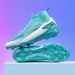 Football shoes Men's and women's breathable high tops with long nails crushed football shoes indoor training shoes_vogvips.com