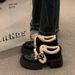 Small Leather Shoes Women's Muffin Thick Heel Jk Loafers Platform Single Shoes_vogvips.com