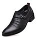TerraStride Spring And Autumn Leather With 5cm Hidden Wedge, Trendy Men's Business Formal Casual Sh, British Style Pointed Toe_vogvips.com