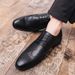 Suitable For All Seasons 2025 New Spring Summer Low-top British Business Pointed Casual Leather Size 47 Large Men's Shoes_vogvips.com