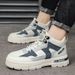 European Warm Series Men's Martin 2025 New Spring High-top Casual Summer Youth White Shoes Mid-top Height-increasing Work Boots_vogvips.com