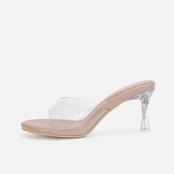 2025 New Product Slim Sandals, Simple Crystal Transparent Women's High Heel Slippers, Sexy And Fashionable, Outgoing_vogvips.com