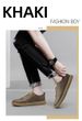 Casual Round Head Lace-up Board Shoes Men's Low-top Breathable Sports Hand-scratched Little White Men's Shoes_vogvips.com