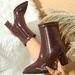 Pointed Toe High Ankle For Women French Style 2025 Autumn Winter New Thick Heel Elegant Slim Outdoor Martin Boots_vogvips.com