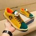 Fuguqi 2023 New Little Bee Men's Board Korean Edition Trendy Genuine Leather Matte Casual Shoes_vogvips.com