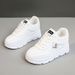 W3675 New White Shoes 2024 Autumn Solid Color Inner Height Increase Thick Bottom Wear Resistant Student All Match Breathable Sneakers_vogvips.com