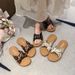 Korean-Style Thick-Soled Polka Dot Cross-Strap Sandals For Women, 2026 New Summer Bowknot Casual Slippers_vogvips.com