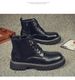 Martin Boots Men's Retro Leather High-top Shoes Locomotive Platform Wind Side Zipper Boots_vogvips.com